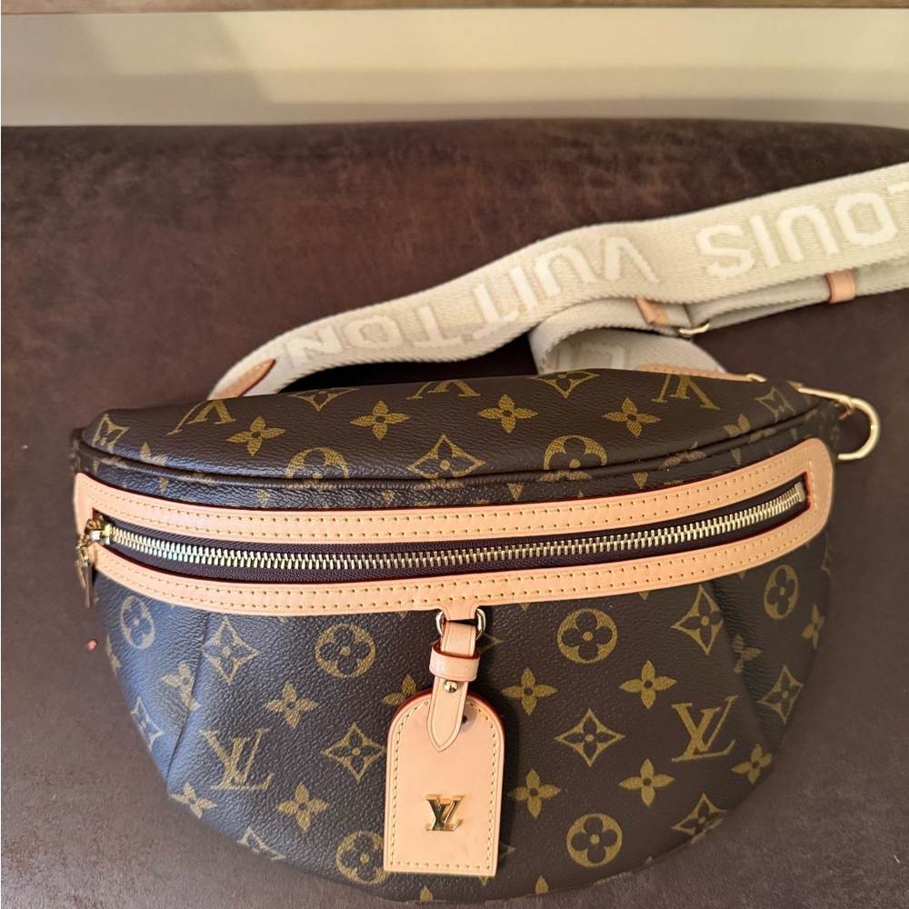 Louis Vuitton Brown and Gold Crossbody Bag